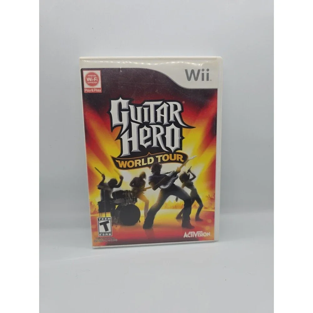 🔥Guitar Hero: World Tour (Nintendo Wii, 2008) CIB Complete